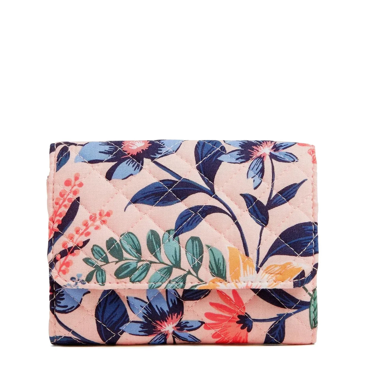 Vera Bradley RFID Riley Compact Wallet - Paradise Coral