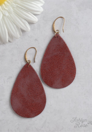 Must Have Maroon Metallic Teardrops