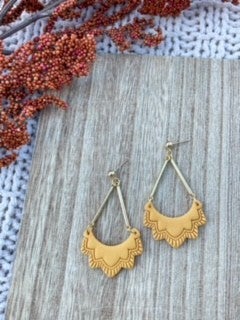 Venus Turmeric Earrings