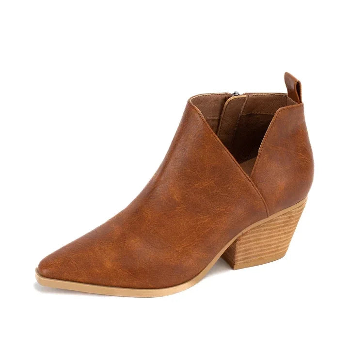 Yellow Box Capriana Cut Out Bootie Tan