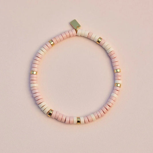 Pura Vida Sealife Stretch Bracelet - Sand Pink