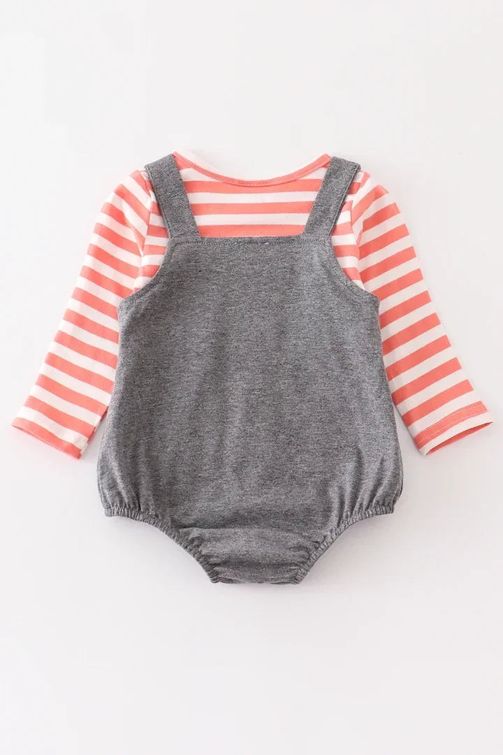 Grey Pumpkin Patch One Piece