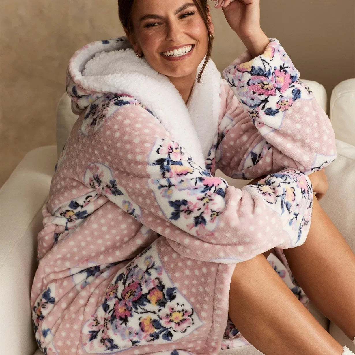 Vera Bradley Cozy Life Robe - Mon Amour