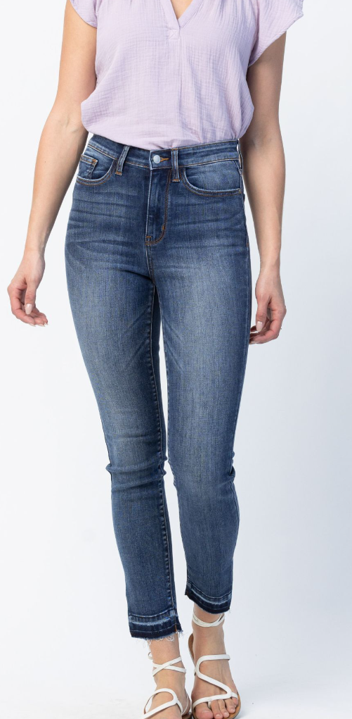 Judy Blue High Waist Skinny with Side Slit Denim