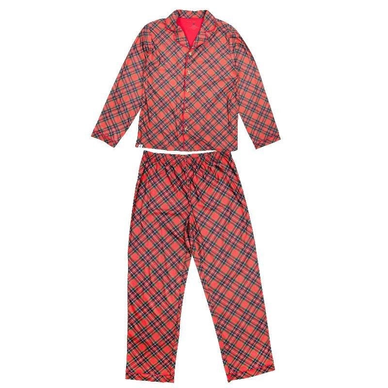 Simply Southern  Holiday Plaid Button Down Jammie Set