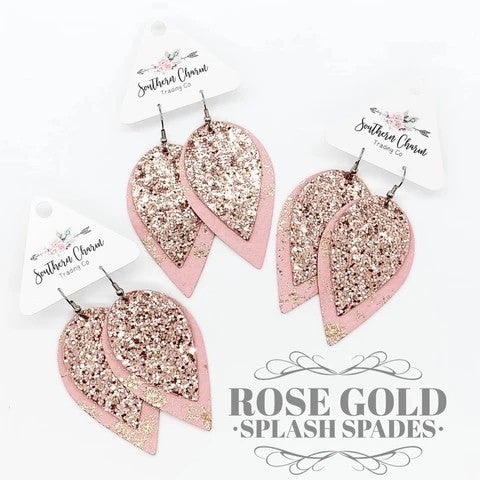 Double Layer Spade Earrings