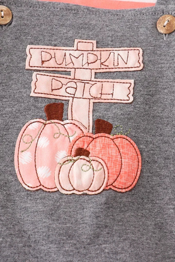 Grey Pumpkin Patch One Piece