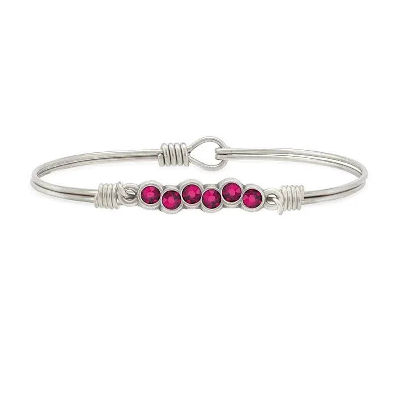 Luca + Danni July Starlight Birthstone Bangle Bracelet