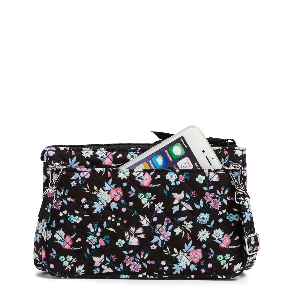 Vera Bradley RFID Wallet Crossbody - Botanical Ditsy