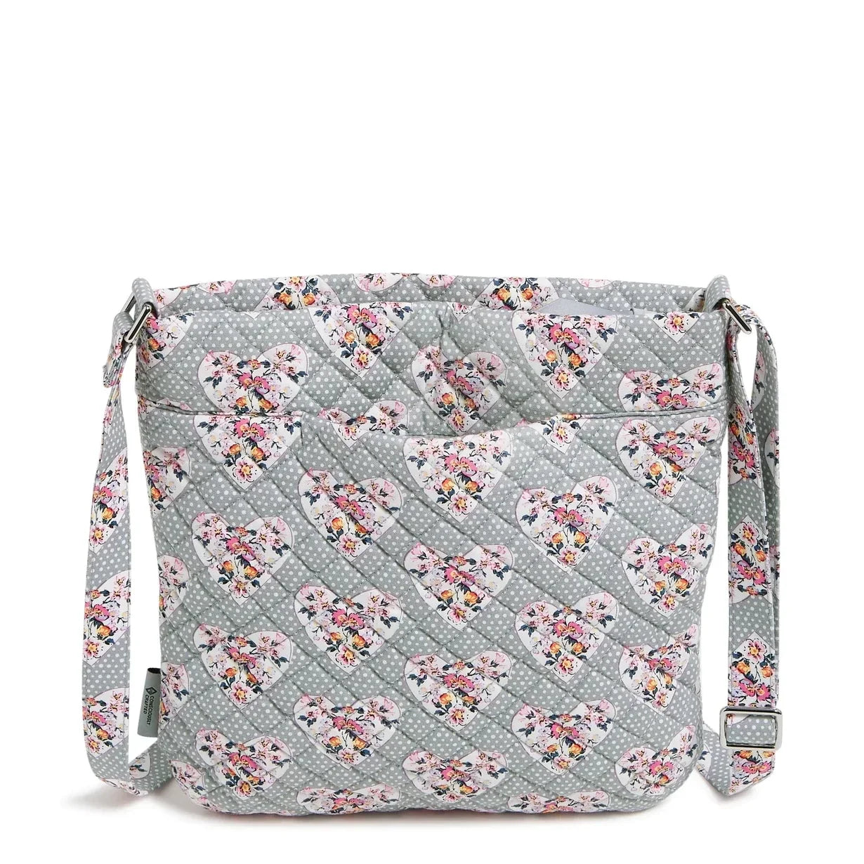 Vera Bradley Triple Zip Hipster Crossbody - Mon Amour Gray