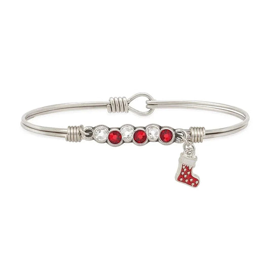 Luca + Danni Red Stocking Starlight Bangle