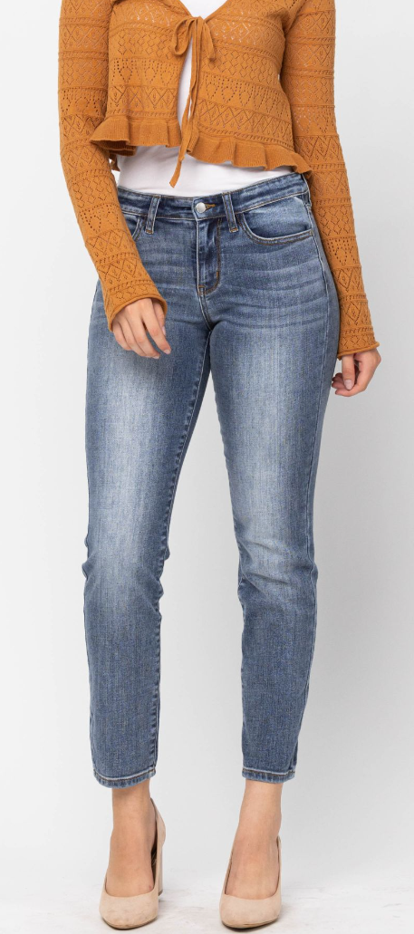 Judy Blue Mid Rise Classic Slim Fit Denim