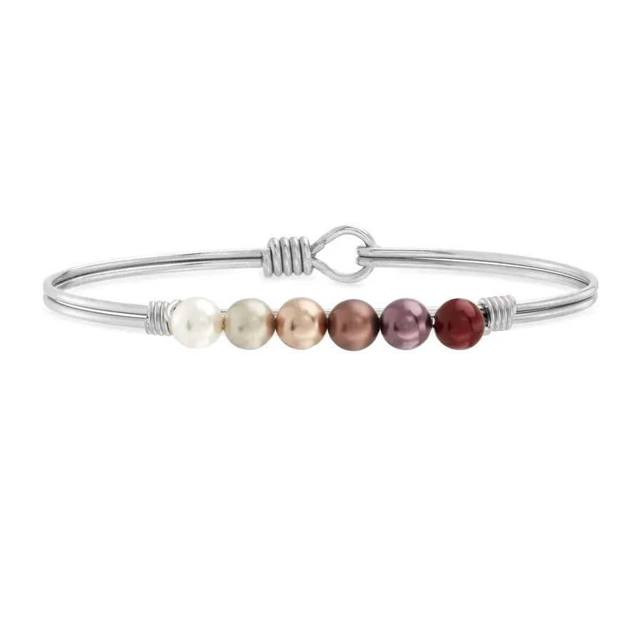 Luca + Danni Fall Ombre Crystal Pearl Bangle Bracelet