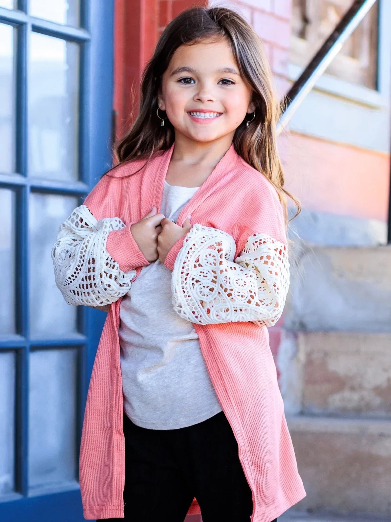 Girls Sweet Mood Lace Cardigan