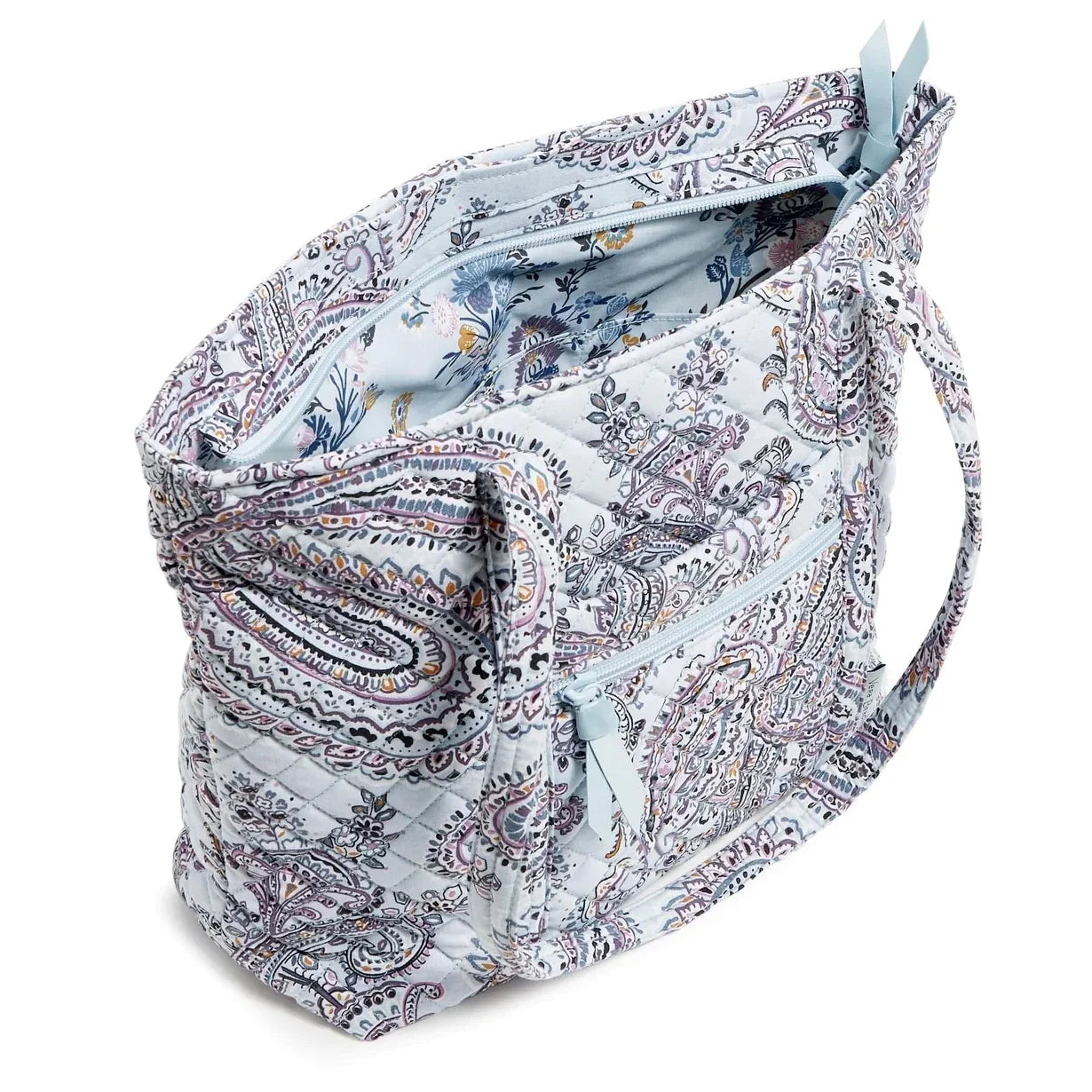 Vera Bradley Small Vera Tote - Soft Sky Paisley