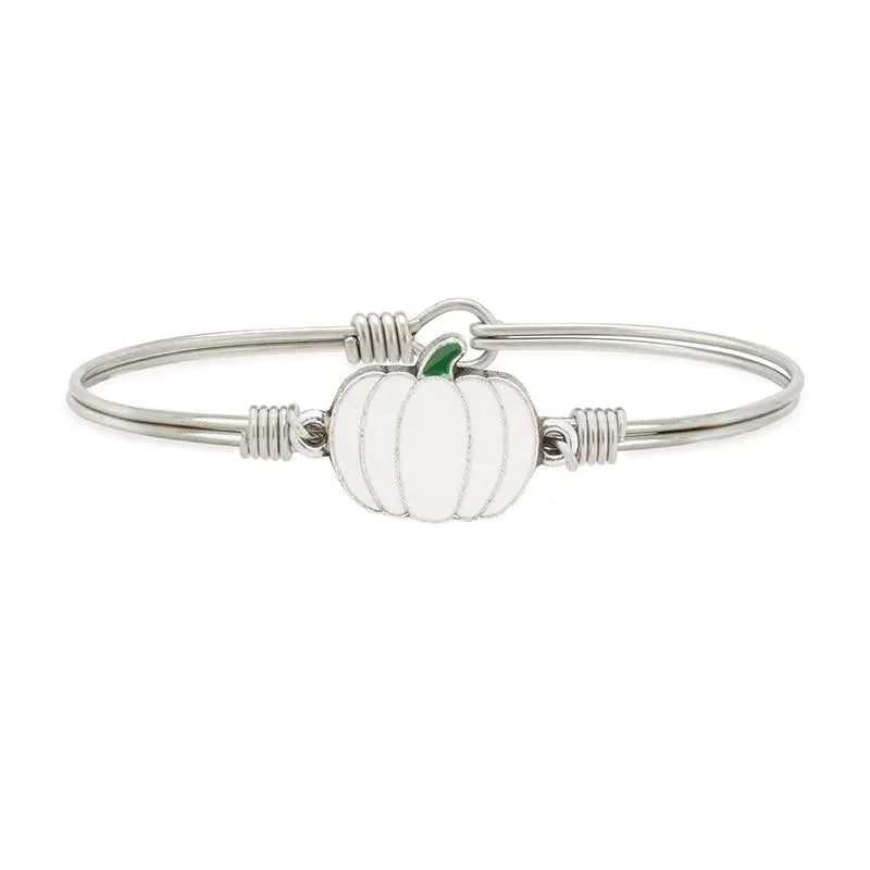 Luca + Danni Fall White Pumpkin Bangle Bracelet