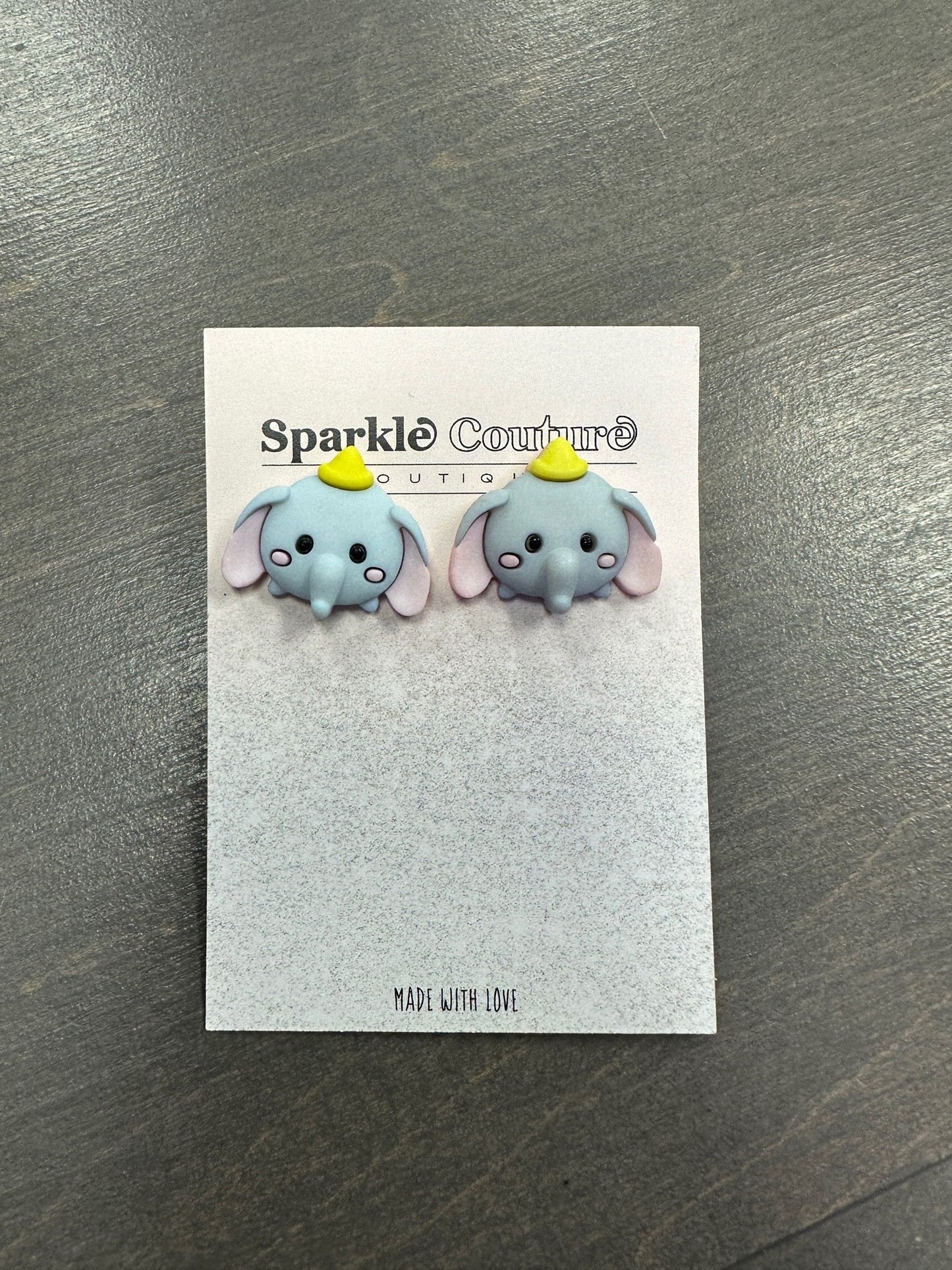 Dumbo Clay Handmade Studs