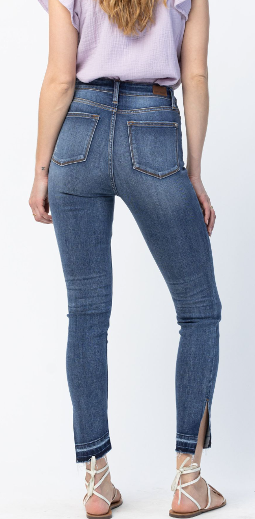 Judy Blue High Waist Skinny with Side Slit Denim