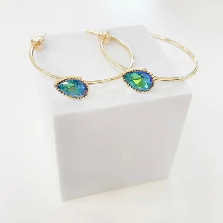 Radiance Blue/Green Hoops